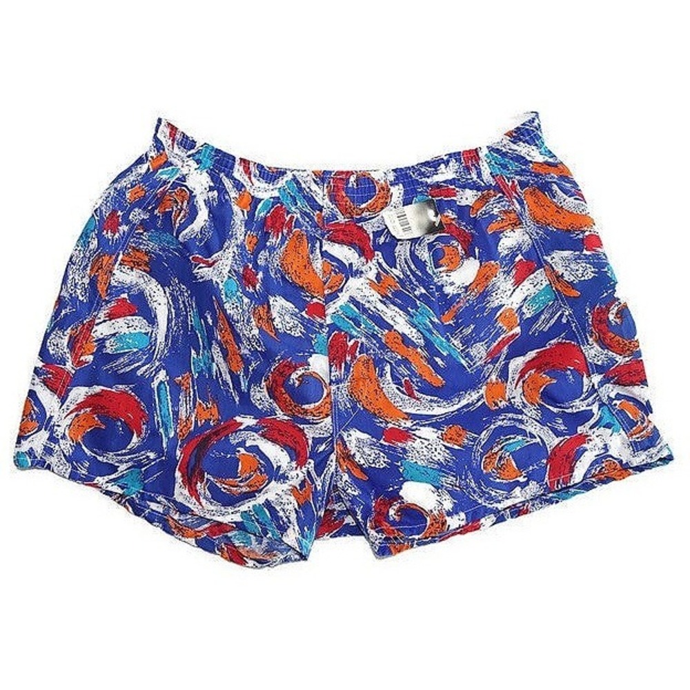 Mervyns Boxer Shorts Mens Large Multicolor Vintage Deadstock Abstract Swirl‎